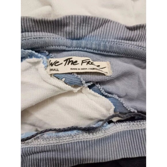 Free People We The Free Colorblock Oversized Pullover Top Embroidered S 273025 - Picture 6 of 7